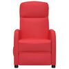 vidaXL Fauteuil de massage électrique Rouge Similicuir