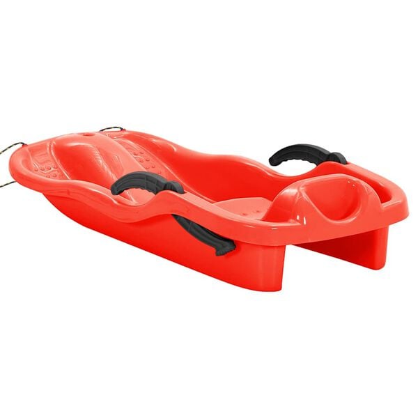 vidaXL Traîneau avec freins Rouge 87x40x18 cm Polypropylène