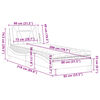 vidaXL Lit Viana avec matelas marron 80x200 cm similicuir