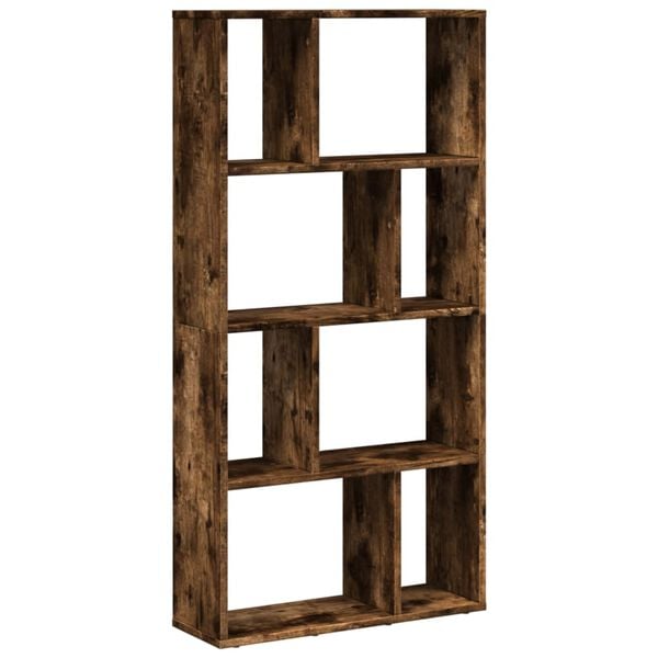 vidaXL Bibliothèque chêne fumé 60x20x120 cm bois d'ingénierie