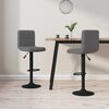 vidaXL Tabourets de bar lot de 2 gris foncé velours