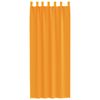 vidaXL Rideaux en voile avec boucles 2 pcs orange 140x260 cm