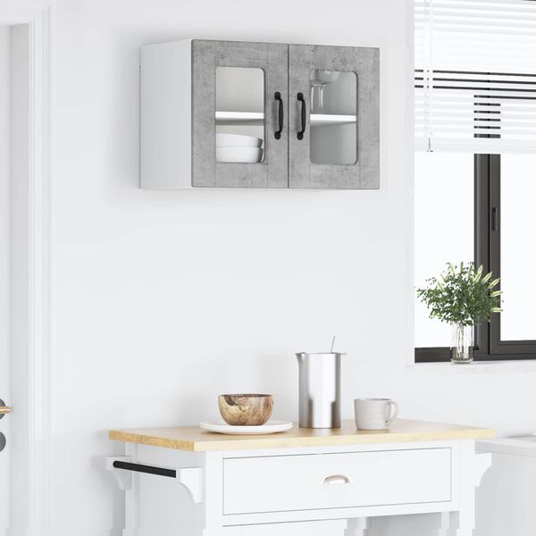vidaXL Armoire de cuisine Gris b&eacute;ton 60 x 31 x 40 cm Bois d'ing&eacute;nierie