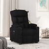 vidaXL Fauteuil Noir Tissu