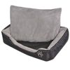 vidaXL Lit pour chiens avec coussin rembourr&eacute; Taille S Noir