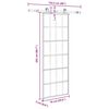 vidaXL Porte coulissante avec kit de quincaillerie 76x205 cm Verre ESG