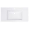 vidaXL Lavabo encastré 800x460x130 mm SMC Blanc