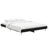 vidaXL Cadre de lit sans matelas noir 140x190 cm bois d'ingénierie