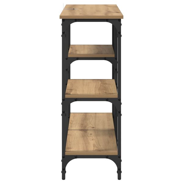 vidaXL Table console Chêne artisanal 80 x 29 x 75 cm Bois d'ingénierie