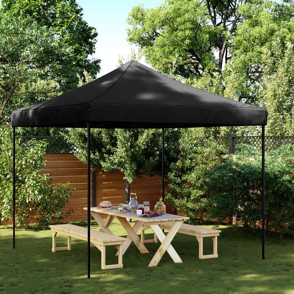 vidaXL Tente de f&ecirc;te Noir 292 x 292 x 315 cm Tissu Oxford