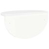 vidaXL &Eacute;tag&egrave;re Murale Blanc brillant 48 x 24 x 24 cm Bois d'ing&eacute;nierie