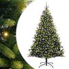 vidaXL Arbre de No&euml;l artificiel en silicone flexible 300 LEDs Vert