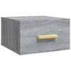 vidaXL Tables de chevet murales 2 pcs sonoma gris 35x35x20 cm