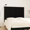 vidaXL T&ecirc;te de lit murale Noir 159,5x3x110 cm Bois massif de pin