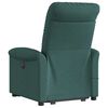 vidaXL Fauteuil inclinable de massage électrique Vert foncé Tissu