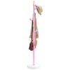 vidaXL Porte-manteau rose 172 cm fer enduit de poudre