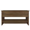 vidaXL Table basse Ch&ecirc;ne marron 80x50x40 cm Bois d'ing&eacute;nierie