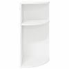 vidaXL Table d'appoint Blanc 29,6 x 29,6 x 60 cm Bois d'ing&eacute;nierie