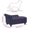vidaXL Canap&eacute; pour chien Bleu 83x45x42 cm Similicuir