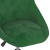 vidaXL Chaises pivotantes &agrave; manger lot de 4 vert fonc&eacute; velours