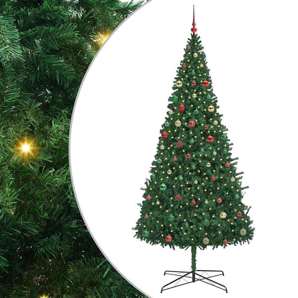 vidaXL Sapin de No&euml;l Vert 400 cm PVC