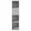 vidaXL Buffet haut sonoma gris 30x42,5x124 cm bois d'ing&eacute;nierie