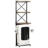 vidaXL Cave à vin tracteur Blanc 49x31x172 cm Bois de manguier solide