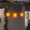vidaXL Lumières de Noël avec LED 3 pcs pliable jaune