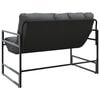 vidaXL Banc de jardin avec coussin anthracite 113 cm acier
