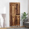 vidaXL Haut Armoire 2 pcs Bois Ancien Bois d'ing&eacute;nierie