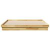 vidaXL Cadre de lit sans matelas 200 x 200 cm en bois massif de chêne