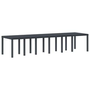 vidaXL Table de Jardin Anthracite 350 x 100 x 74 cm polyrotin