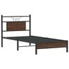 vidaXL Cadre de lit sans matelas ch&ecirc;ne marron 80x200cm bois ing&eacute;nierie