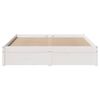 vidaXL Cadre de lit sans matelas blanc 120x200 cm bois de pin massif