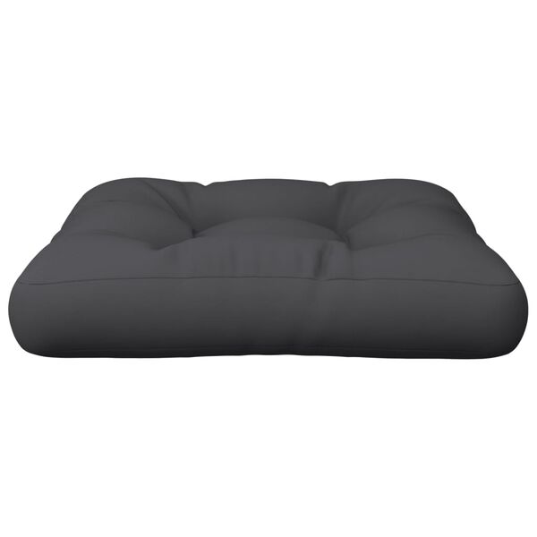 vidaXL Coussin de palette noir 58x58x10 cm tissu