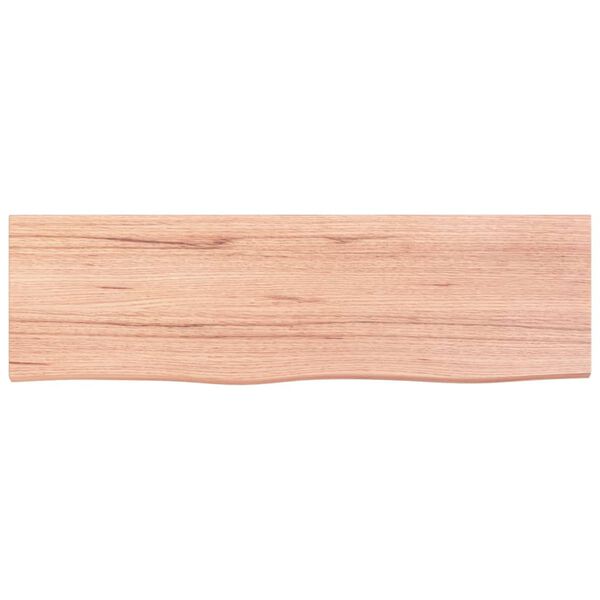 vidaXL &Eacute;tag&egrave;re murale marron clair 100x30x2cm bois ch&ecirc;ne massif trait&eacute;