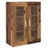 vidaXL Haut Armoire Bois Ancien 69,5 x 34 x 180 cm Bois d'ing&eacute;nierie