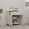 vidaXL Buffet HAMAR Blanc 79x40x80 cm Bois massif de pin