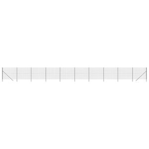 vidaXL Cl&ocirc;ture en treillis m&eacute;tallique anthracite 1,6x25 m
