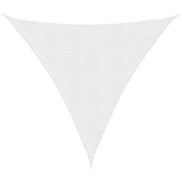 vidaXL Voile de parasol tissu oxford triangulaire 4x4x4 m blanc
