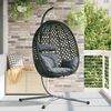 vidaXL Chaise suspendue Anthracite et noir 104 x 100 x 191 cm
