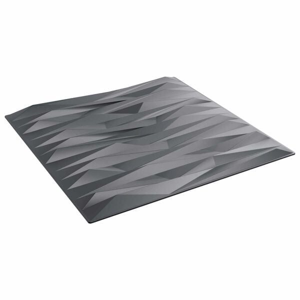 vidaXL Panneaux muraux 48 pcs Gris pierre 50 x 50 cm Mousse XPS