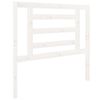 vidaXL T&ecirc;te de lit Blanc 96x4x100 cm Bois massif de pin