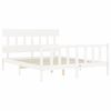 vidaXL Cadre de lit sans matelas blanc 160x200 cm bois de pin massif