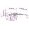 vidaXL Cadre de lit avec tiroirs sans matelas blanc 140x190 cm