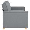 vidaXL Canapé 2 places Gris clair 140 cm Tissu