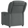 vidaXL Fauteuil inclinable &eacute;lectrique Gris fonc&eacute; Tissu