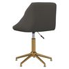 vidaXL Chaises pivotantes &agrave; manger lot de 4 gris fonc&eacute; velours