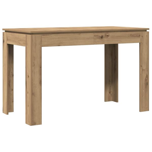vidaXL Table à manger chêne artisanal 120x60x76 cm bois d'ingénierie