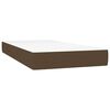 vidaXL Sommier &agrave; lattes de lit matelas et LED marron fonc&eacute; 120x190 cm